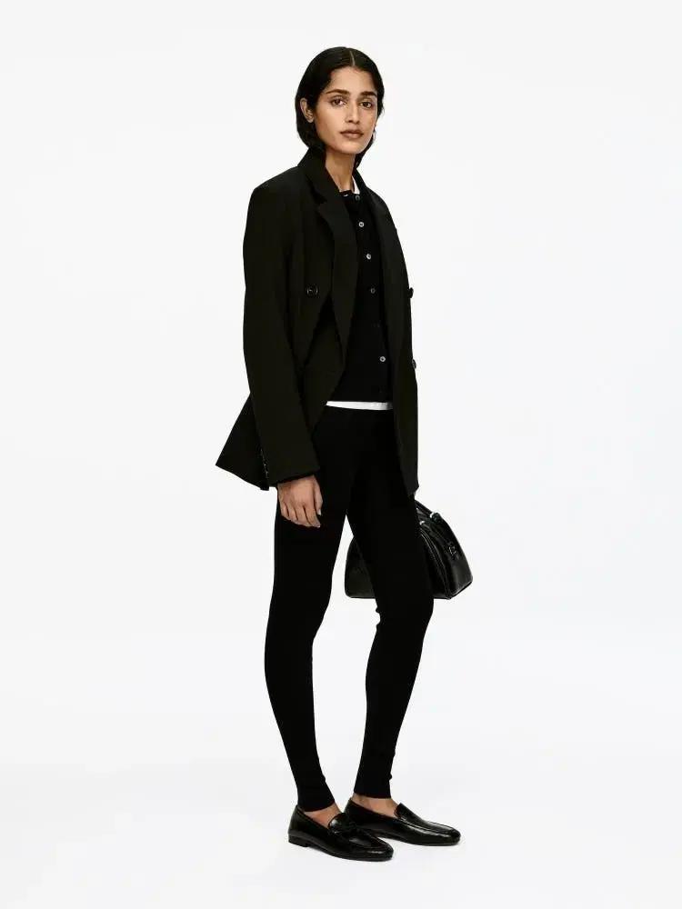 새상품 아르켓 블랙니트 레깅스울 팬츠