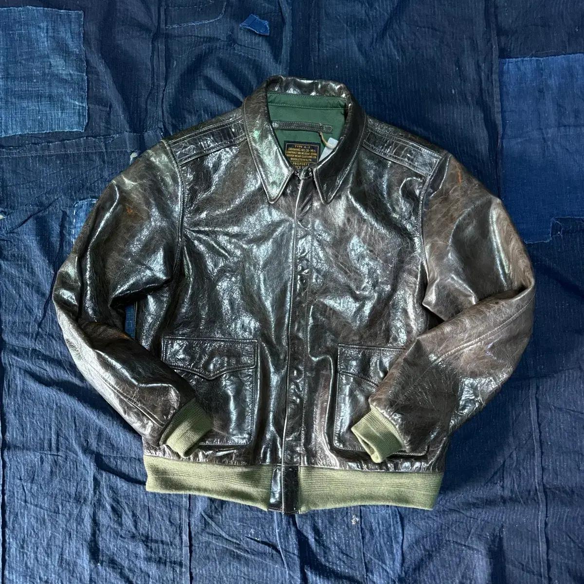 Halei Leather Type A-2 러프웨어23380 레더자켓 XL