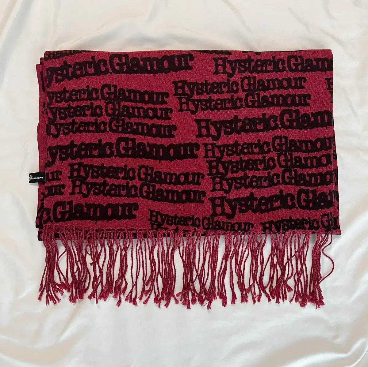 히스테릭 글래머 타입 로고 레터링 스툴 목도리 머플러