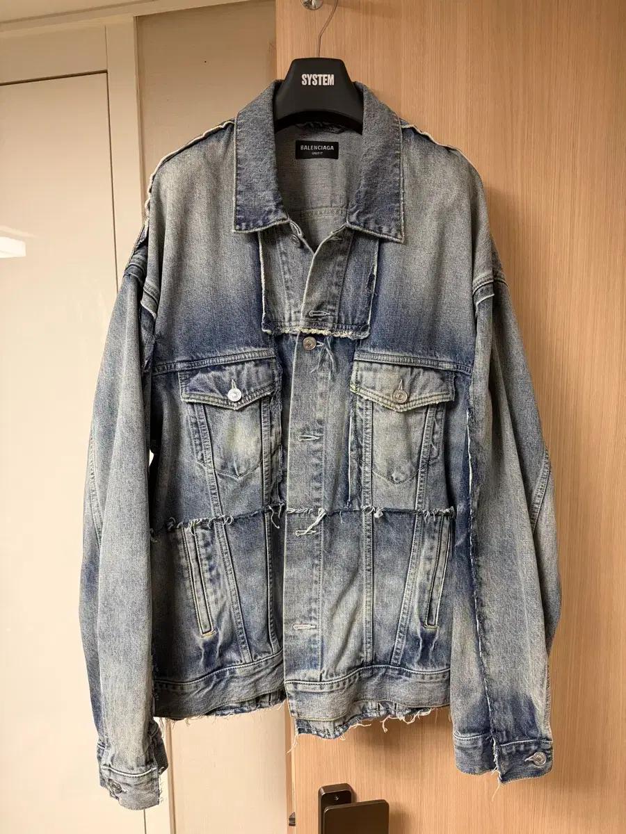 발렌시아가 컷업 데님 자켓 사이즈 2