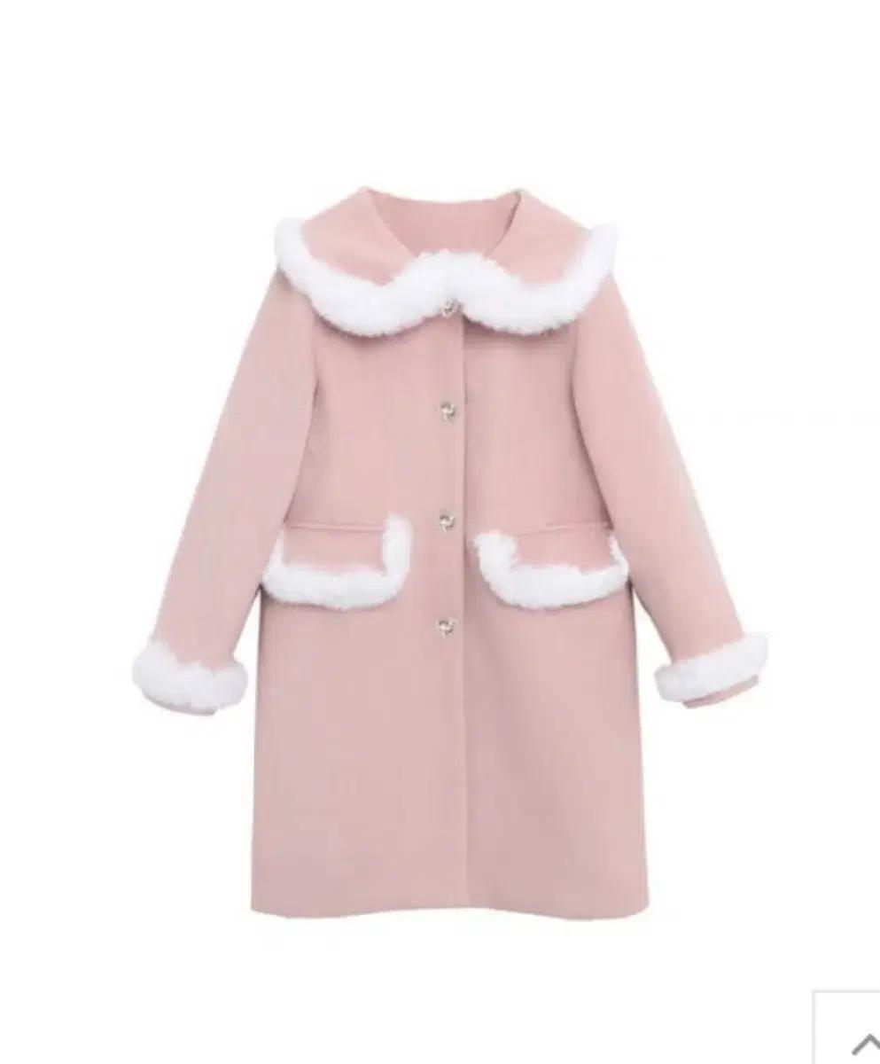 트위디아 하트 버튼 소프트핑크 코트 양산형 지뢰계 디마럽