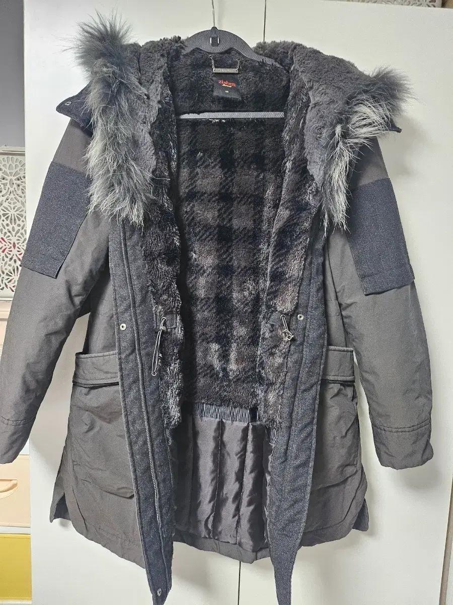 ziishen 지센 여성 겨울 퍼 후드 코트