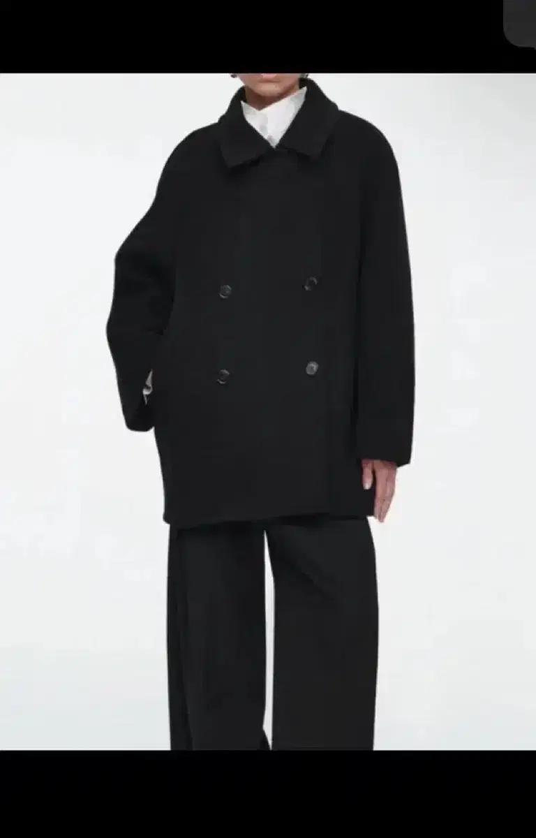 구해요) COS 코스 여성 오버사이즈 더블 브레스티드 울 피 코트xs