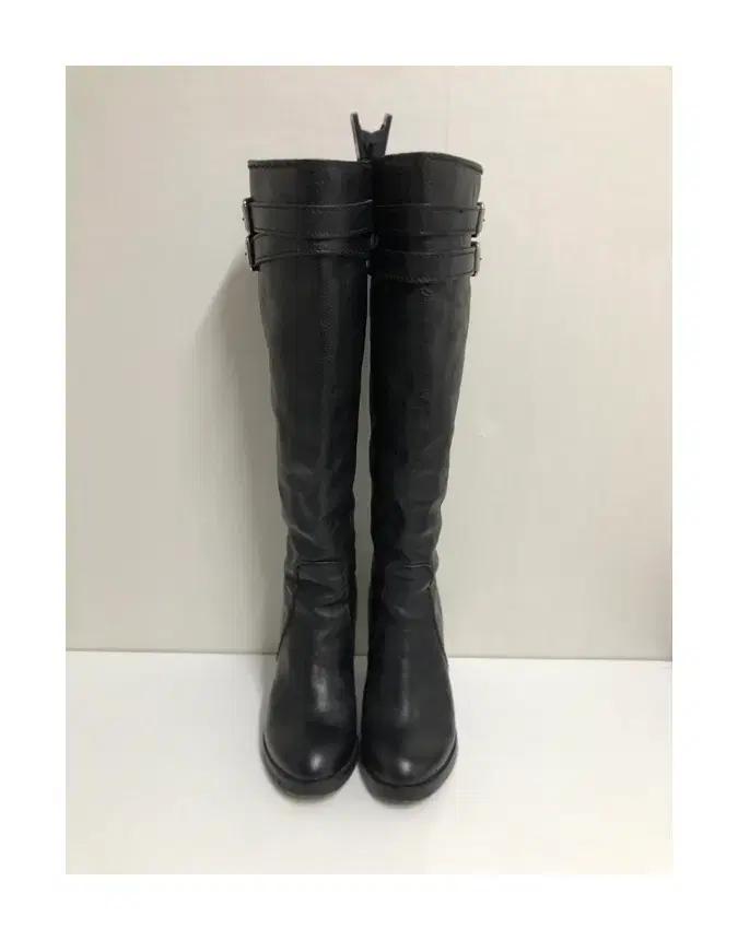 (235사이즈)끌로에 정품 블랙 레더 롱부츠