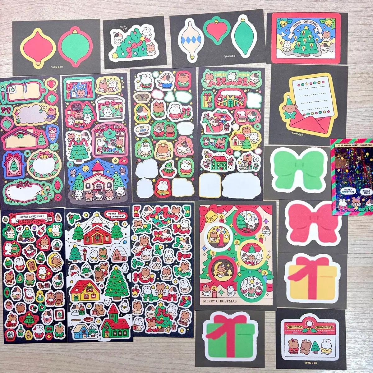 윤구 크리스마스 스티커팩