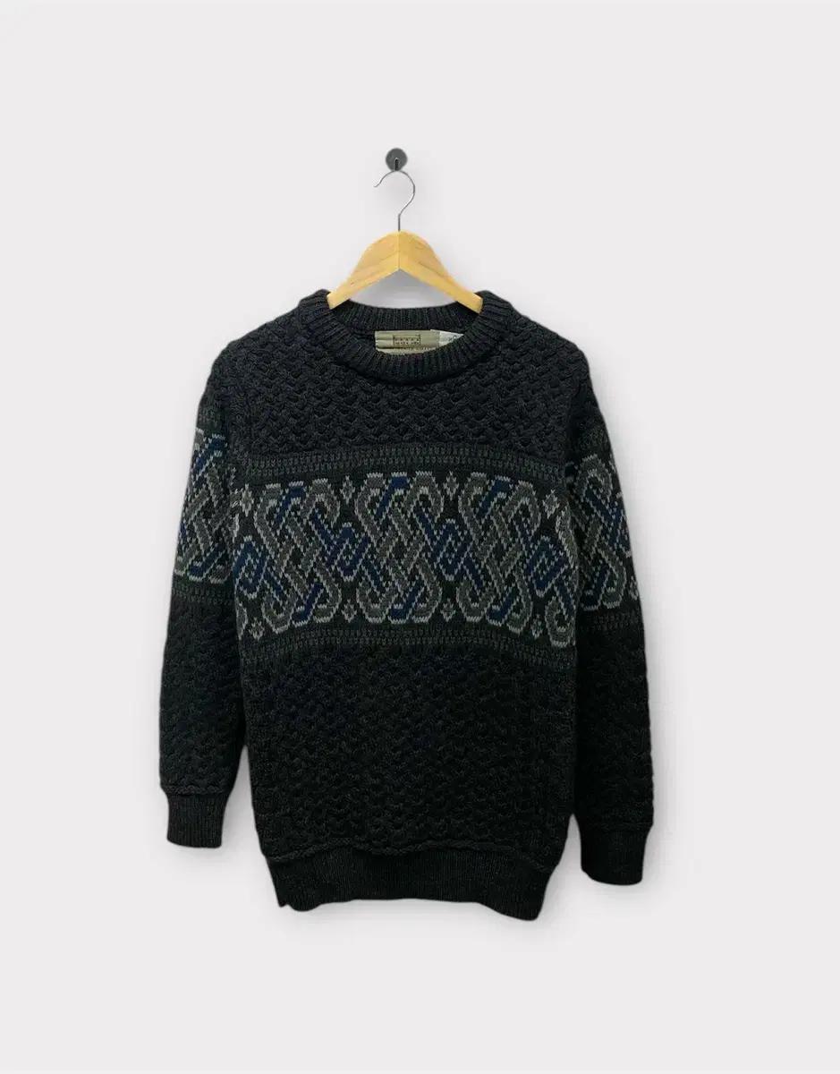 Aran  메리노 울 케이블 풀오버 빈티지 니트 S