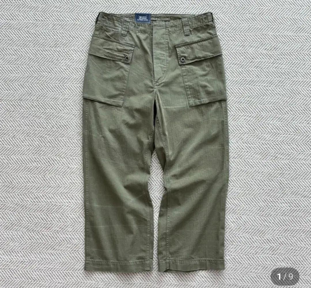 폴로 릴렉스핏 헤링본 카고팬츠 31/32