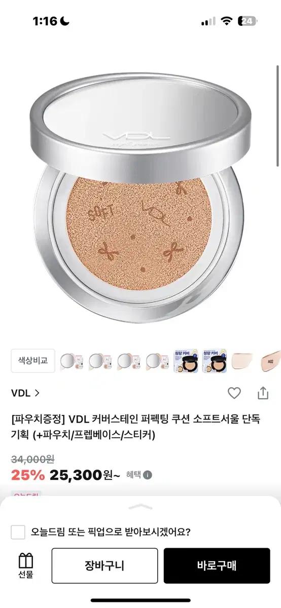 브이디엘 커버 스테인 퍼펙팅 쿠션
