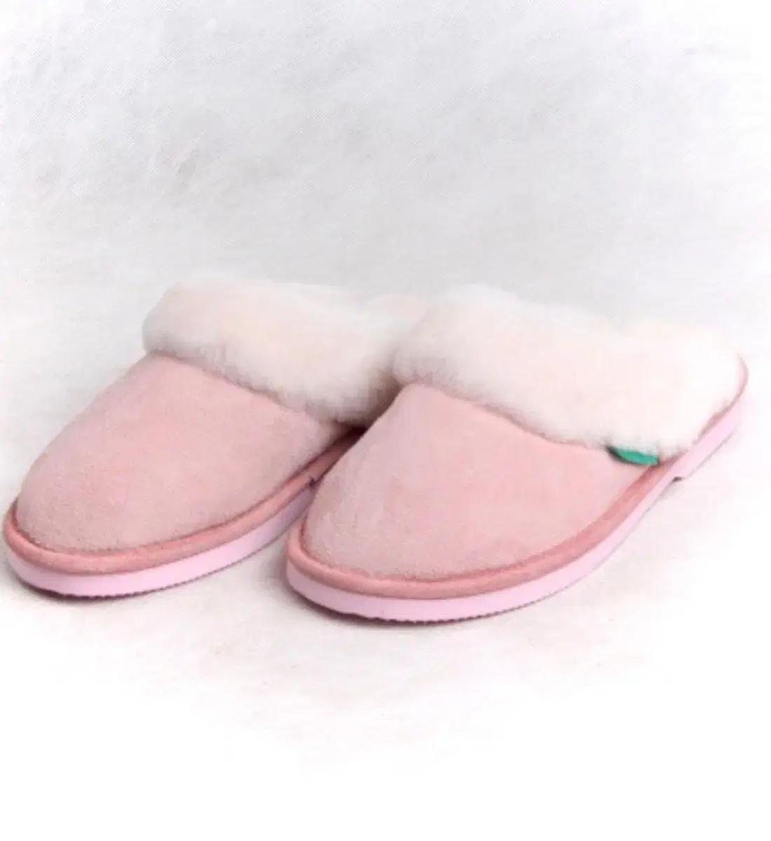 100% Australian Sheepskin 핑크 퍼 슬리퍼