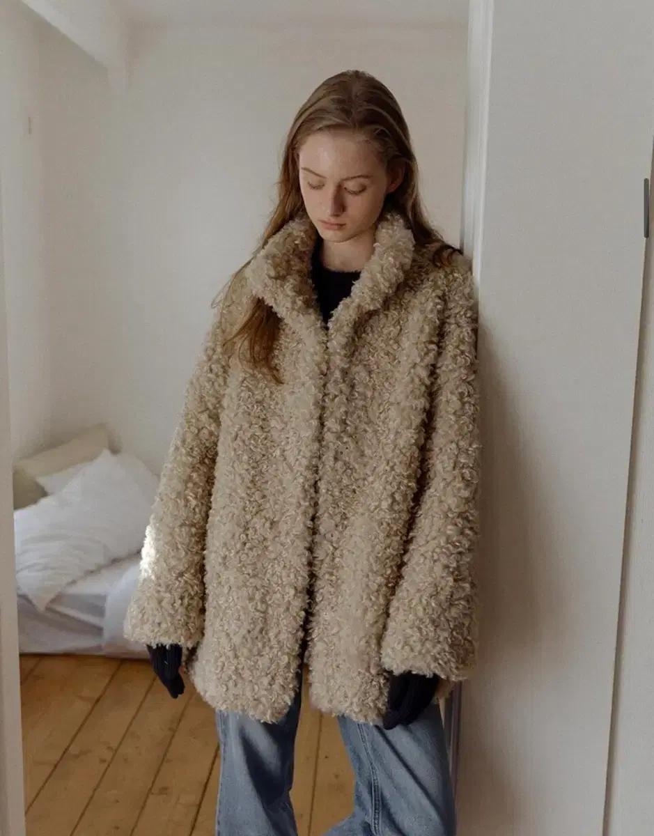 블랭크공삼 폭스 퍼 싱글코트