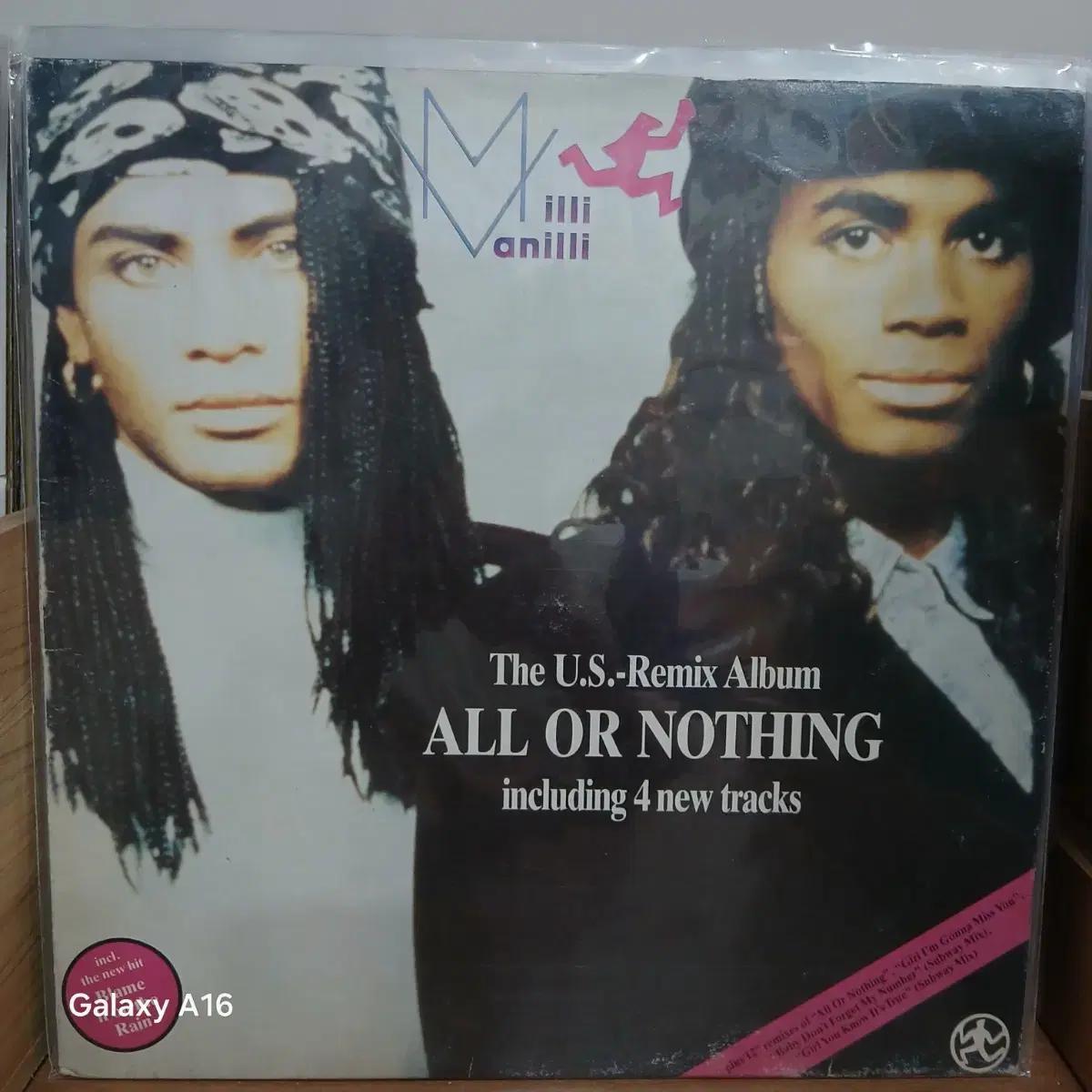 밀리 바닐리 All Or Nothing LP 레코드