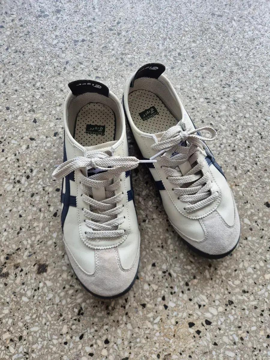 오니츠카 타이거 255mm 멕시코 66 흰/남 스니커즈