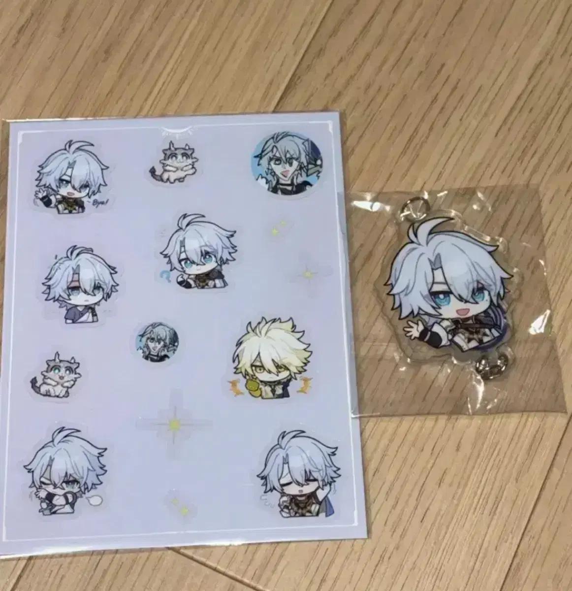 일괄) 스타레일 파이논 카스토리스 키링 스티커 diy 호요랜드