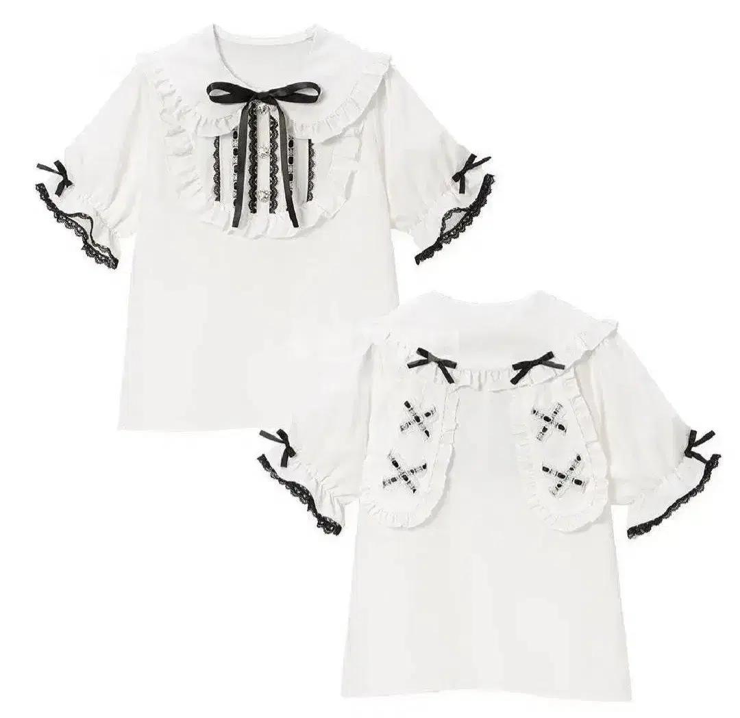 정품 디마럽 M 프릴 토끼 블라우스(실물, 택 인증)