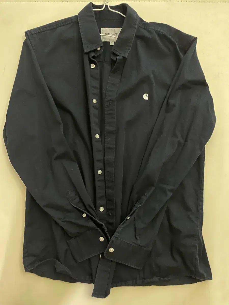 [L] 칼하트 wip 메디슨 네이비 긴팔 셔츠