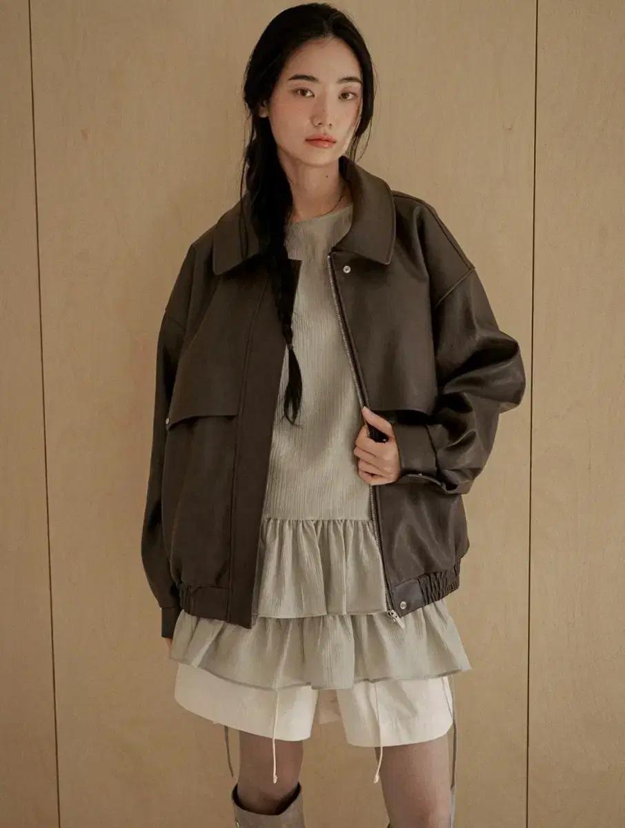 (새상품) 아우로 leather rodeo jumper 가죽재킷