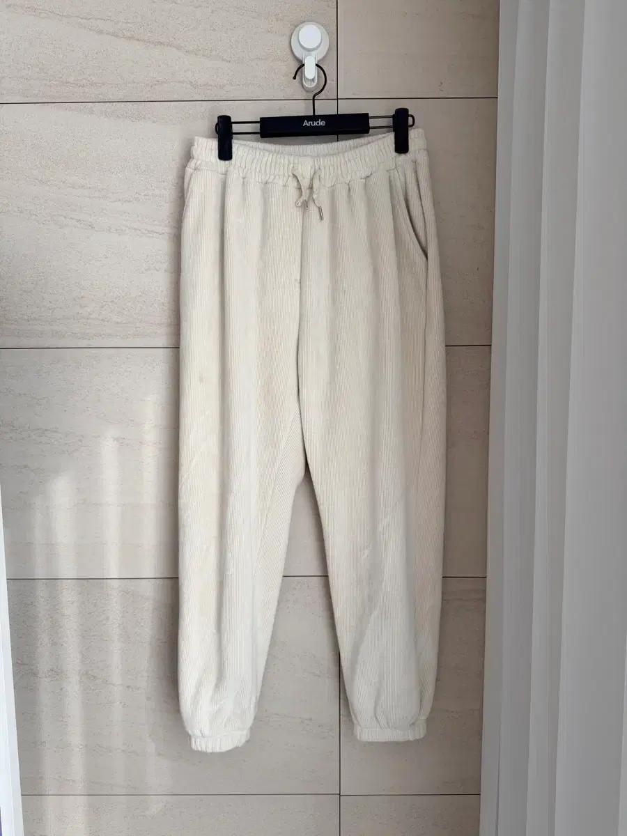 파파브로 / 코듀로이 조거 스웻팬츠 아이보리 / Free