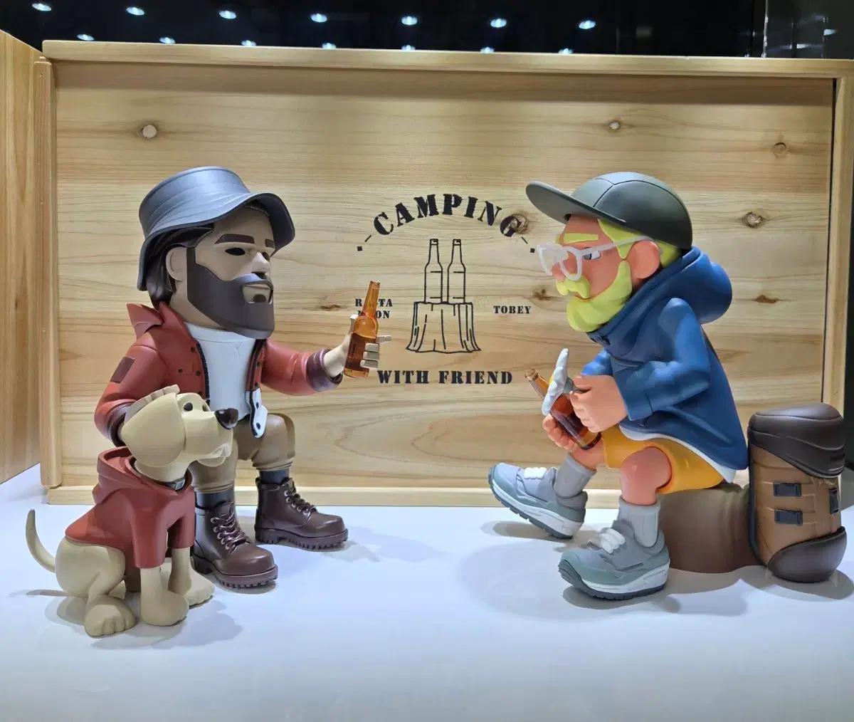 캠핑&아버지와아들 일괄 싸게판매합니다.라스타문.아트토이