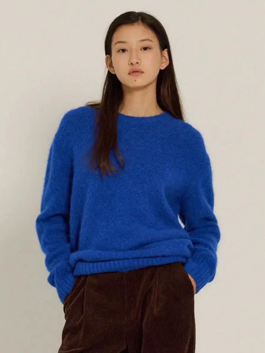 시엔느 모마 울 스웨터 새상품 블루 니트