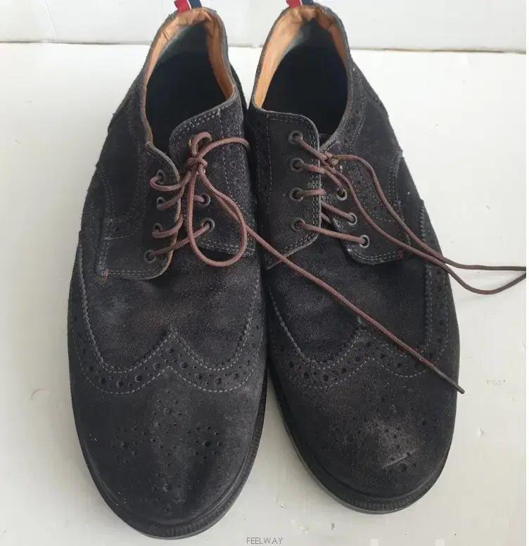 타미힐피거(정품)멋진남성 캐주얼 세무가죽 캔버스화 로퍼 단화 구두 워커