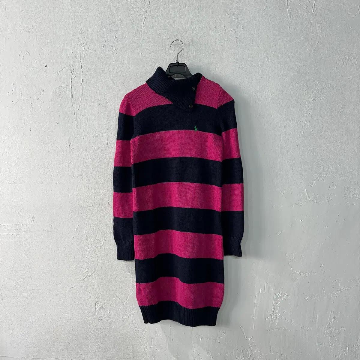 폴로 목폴라 니트 원피스 여성XS