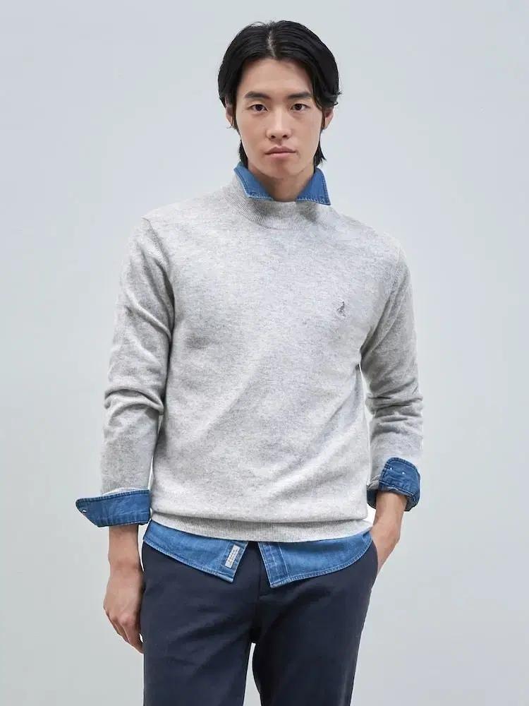 빈폴 캐시미어 블렌드 반터틀넥 니트 스웨터