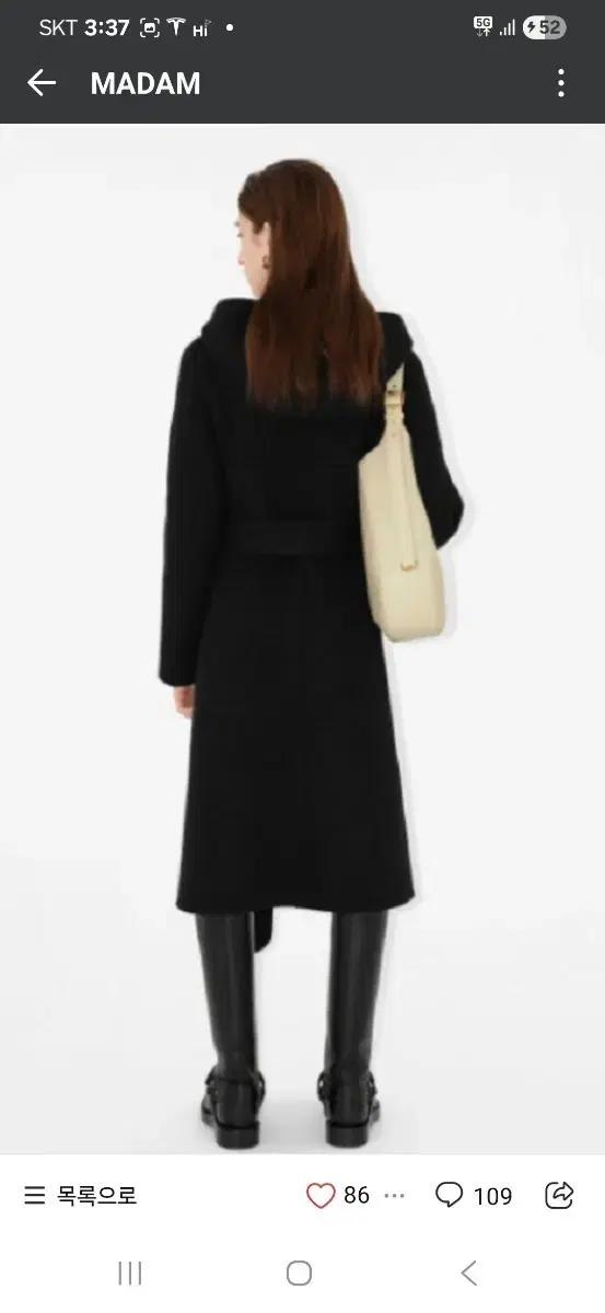 새상품 버버리 후드 롱코트 uk6 (55사이즈)