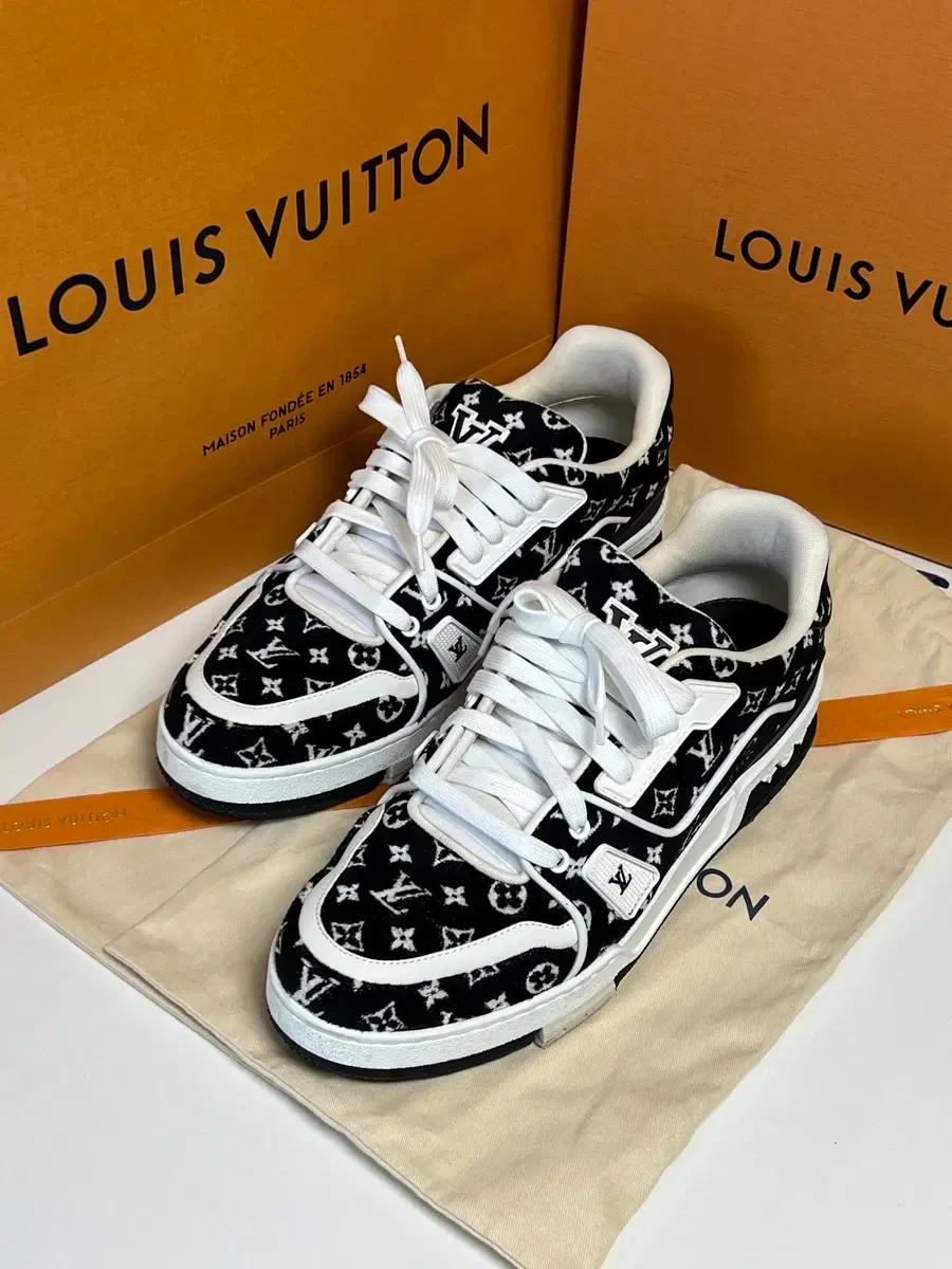 [정품] 270 전후 / 루이비통 벨벳 트레이너 스니커즈 8.5 size