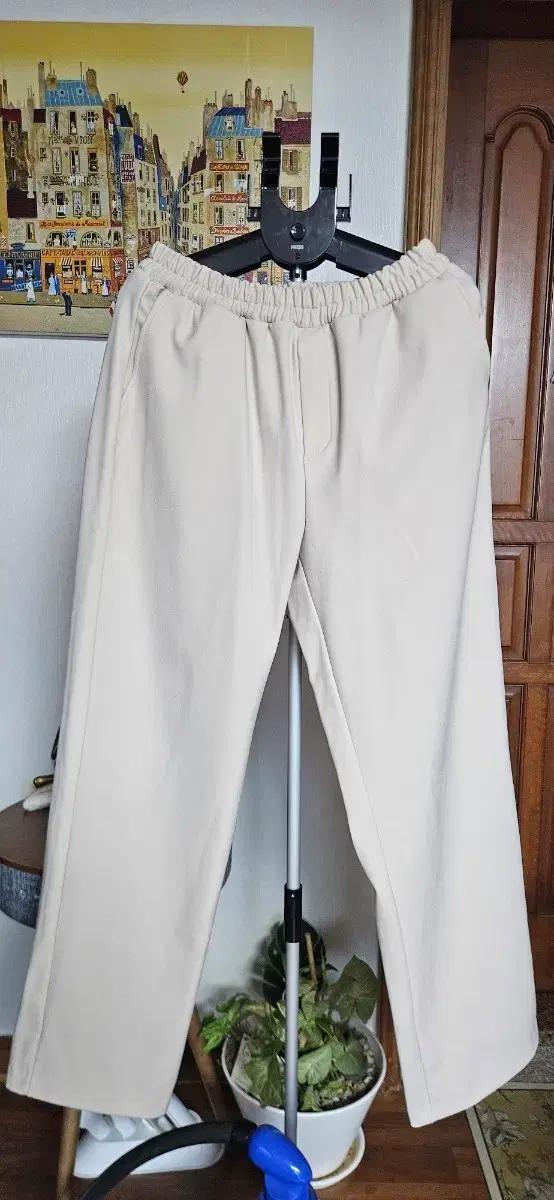 WHOLOVESART 밴딩 와이드 기모 팬츠 XXL