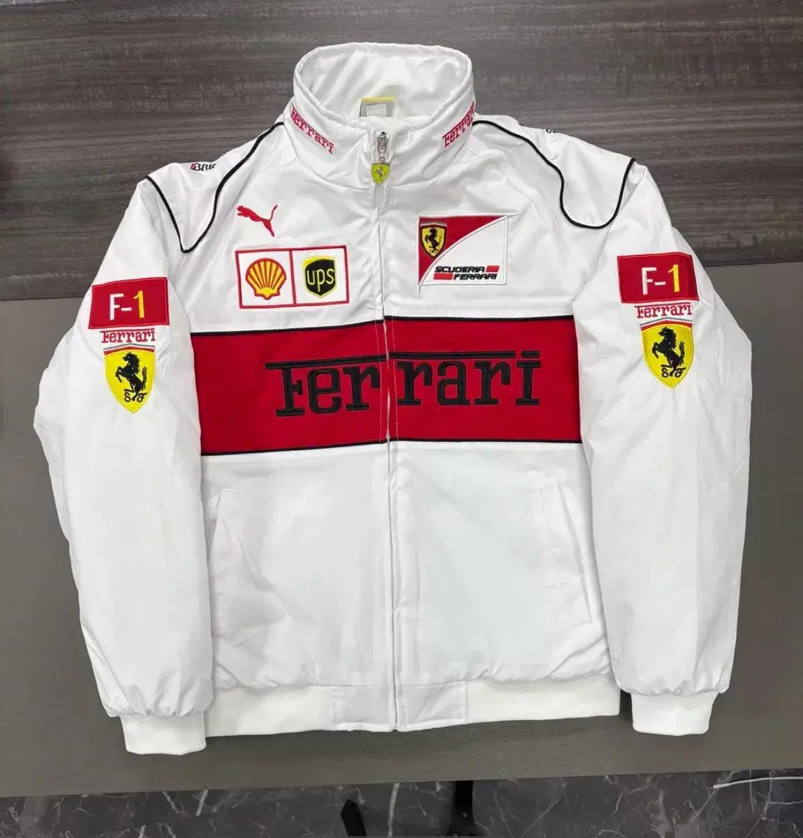 F1 페라이 레이싱 자켓 화이트