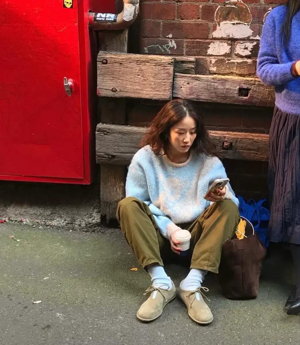 시엔느 코알라 니트 스카이블루