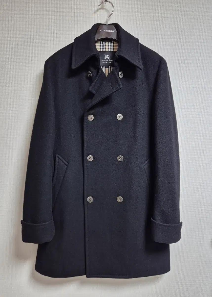 버버리 블랙라벨 울 캐시미어 더블 피코트 L(100)