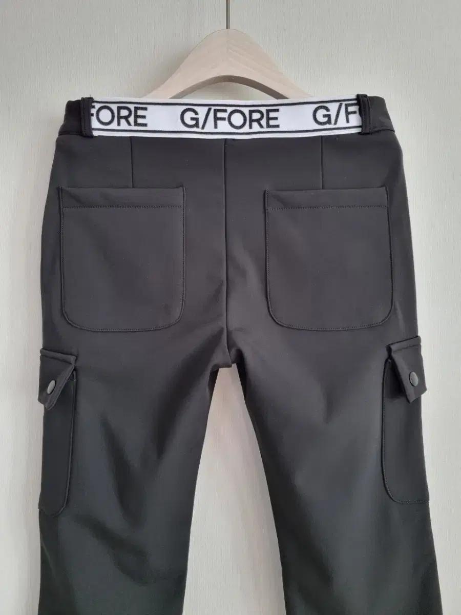 지포어 여성 기모 자수 언밸런스 부츠컷 팬츠