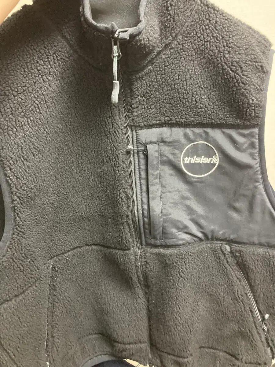 디네댓 플리스조끼 L