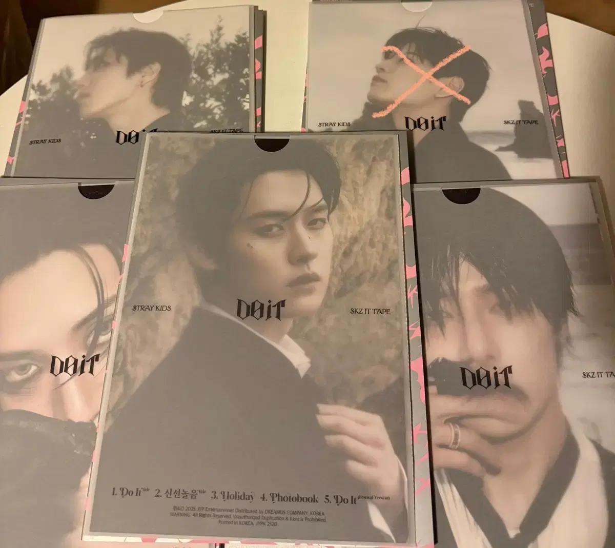 스키즈 두잇 일반반 개봉앨범 포토보드 방찬 리노 한 승민 아이엔 양도
