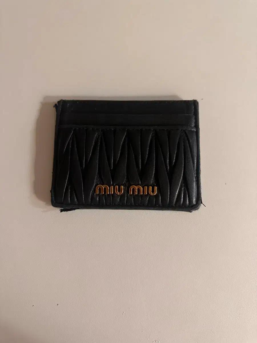미우미우 카드지갑 홀더 블랙 정품
