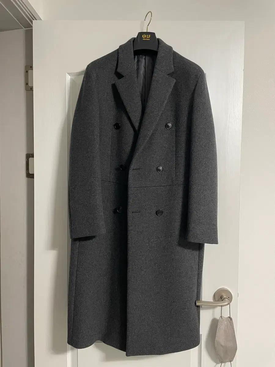 Fahrenheit 파렌하이트 남성 회색 캐시미어 정장 코트 100