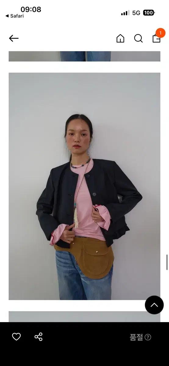 아우어솔티 rosemoss 자켓 다크네이비