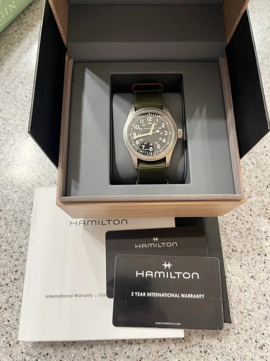 해밀턴 카키필드 수동 메카니칼 38mm 판매