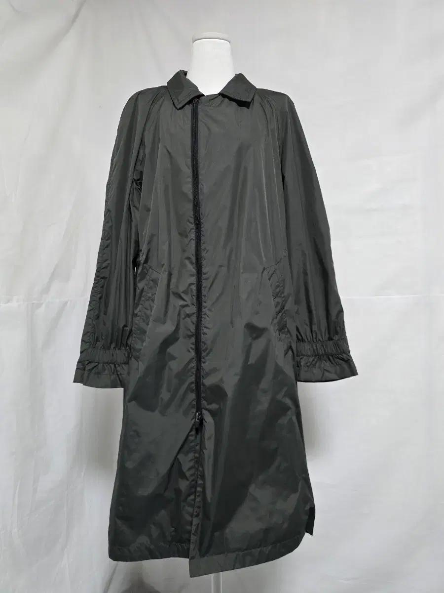 트렌치코트 카키 나일론 여성 롱 바람막이 코트 여95 1202