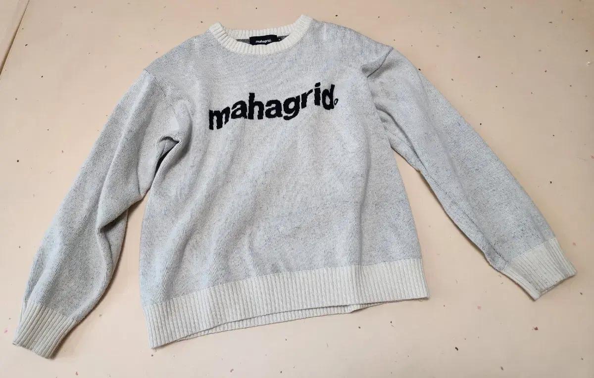마하그리드 니트 스웨터 아이보리 s