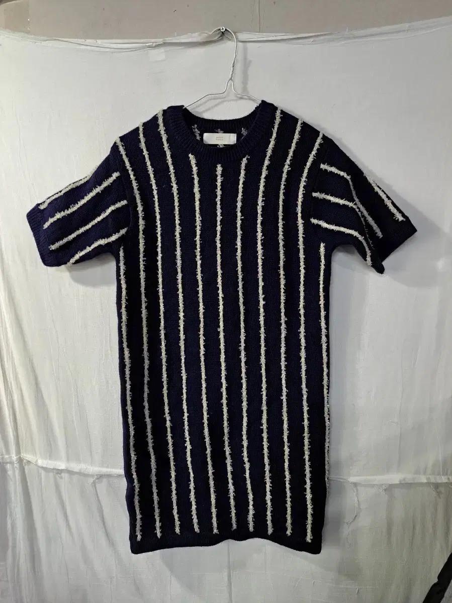 {만원빈티지} 안젤로비앙코 네이비 반팔 니트 원피스