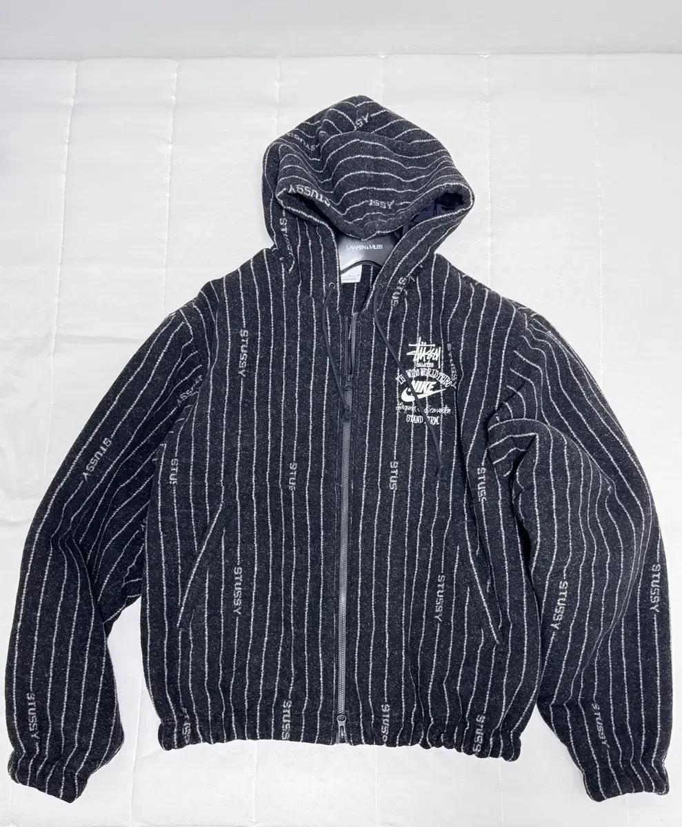 나이키 x 스투시 NRG 스트라이프 울 자켓 블랙(M)