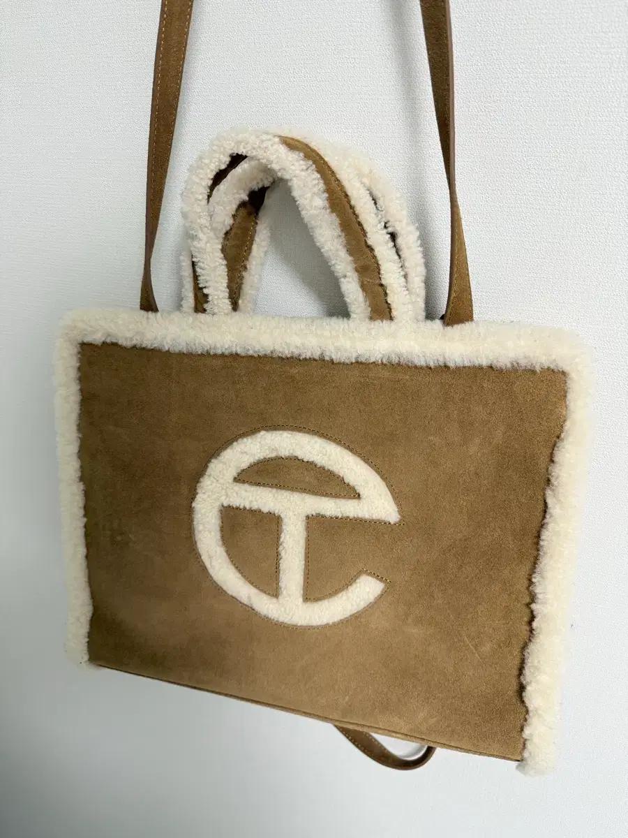 UGG 텔파 어그 라지 쇼핑백 체스트넛