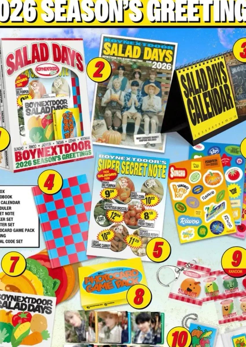 BOYNEXTDOOR 2026 시즌그리팅 시그 포카 분철 보넥도 보이넥도