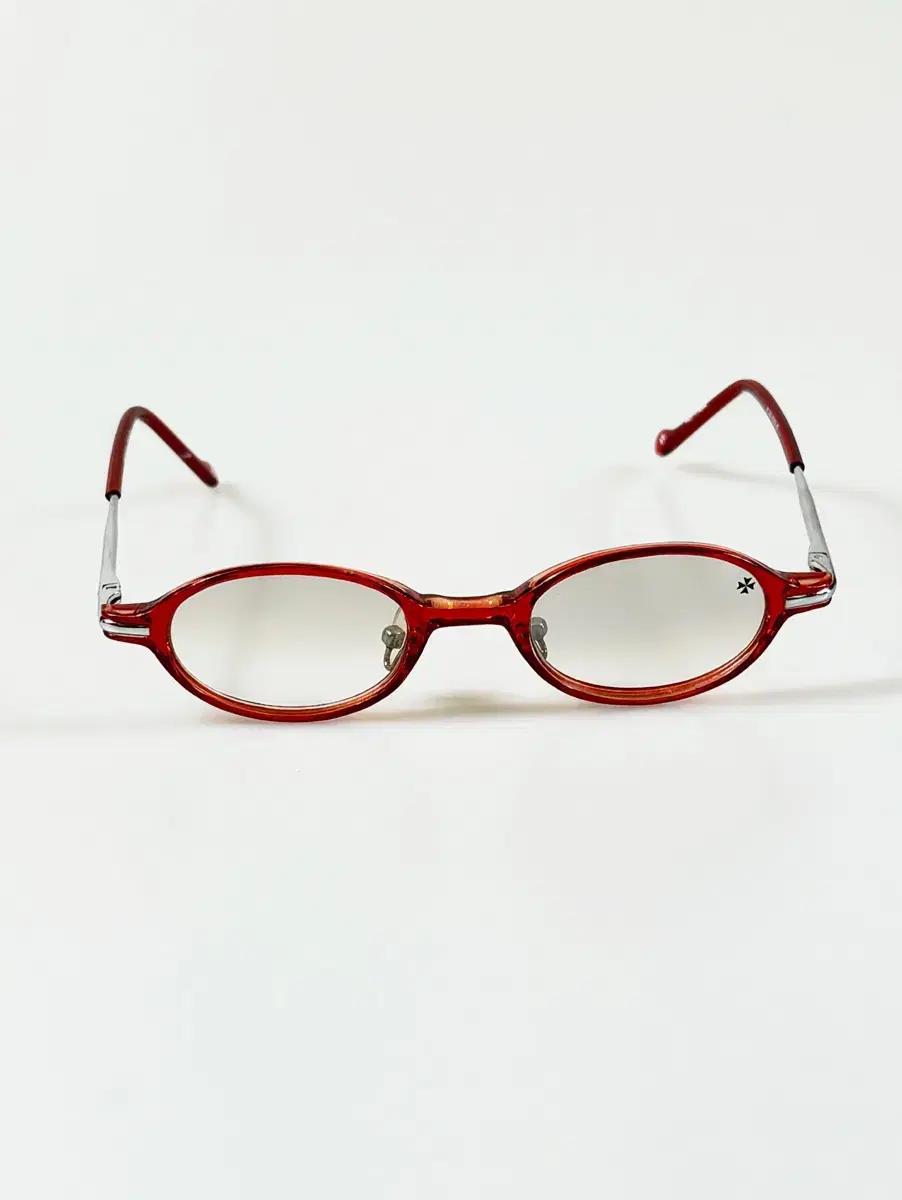 90s VACHERON CONSTANTIN 레드 오벌 뿔테 빈티지 안경