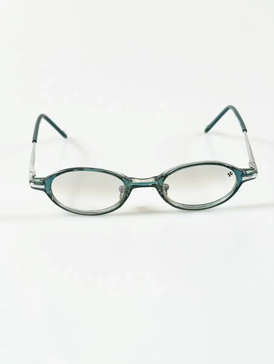 90s VACHERON CONSTANTIN 블루 오벌 뿔테 빈티지 안경