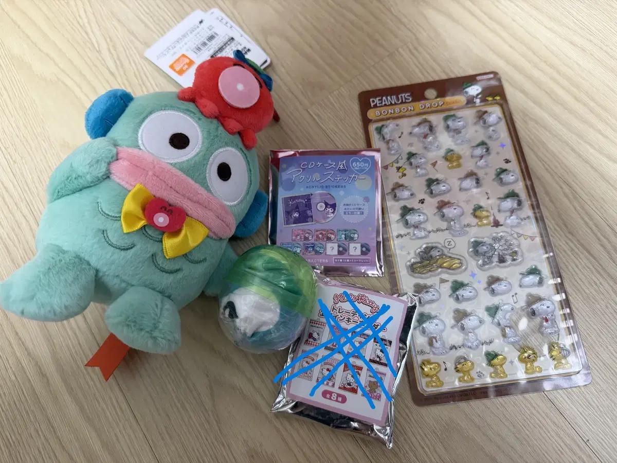 한교동 인형세트(40주년마코,파우치가챠,봉봉스티커)