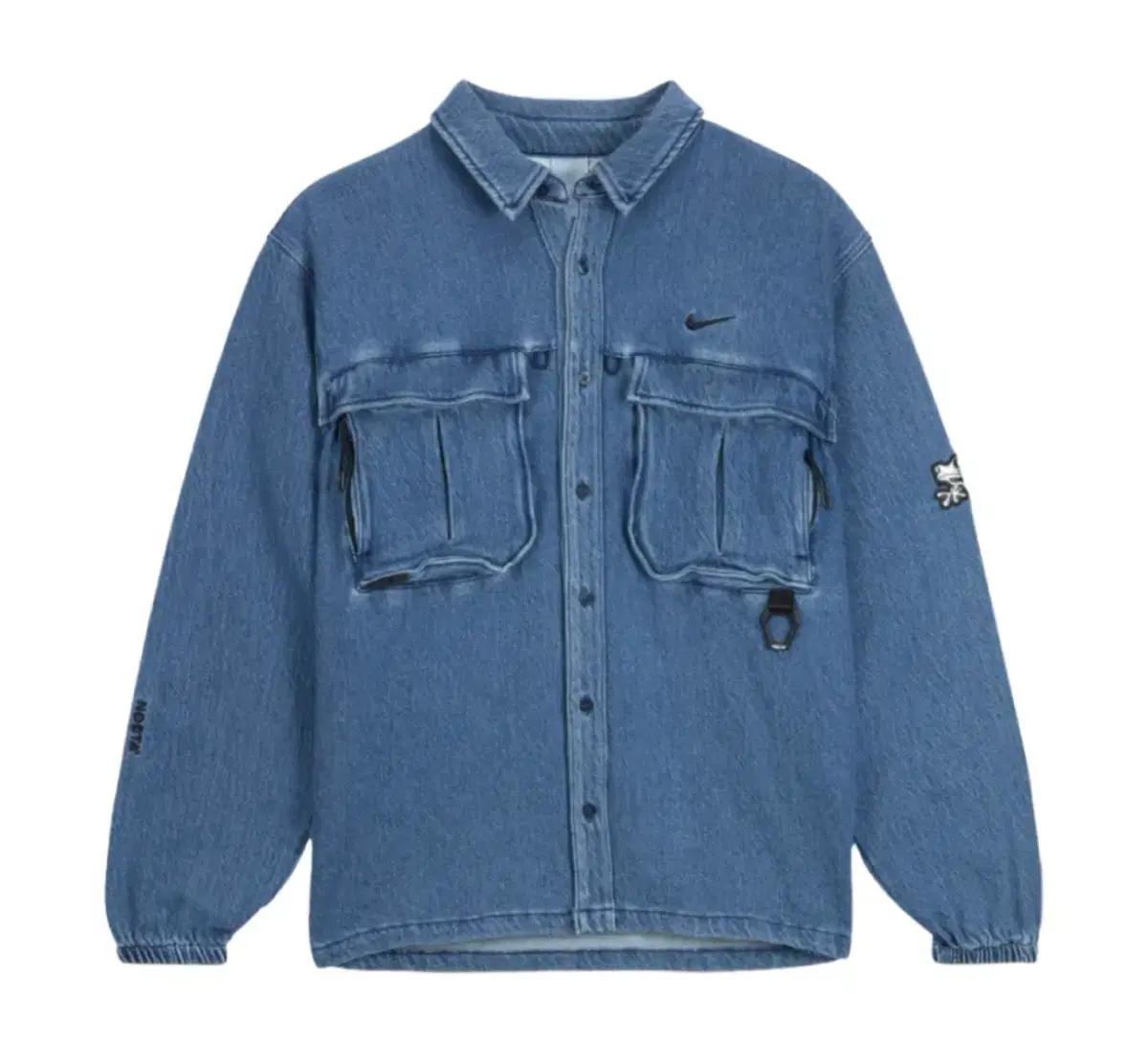 나이키 녹타 데님셔츠 L사이즈 팝니다