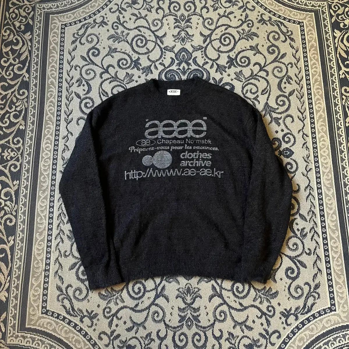 L aeae 웹 로고 니트/W2309